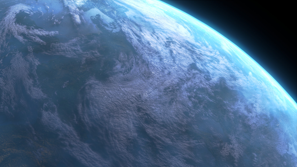 Earth Imagery from NASA rendered with Path Tracing